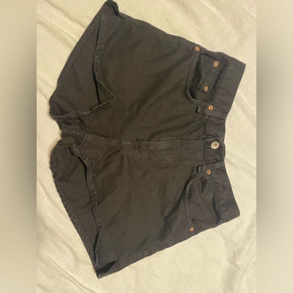 Rag & Bone Black Denim Shorts